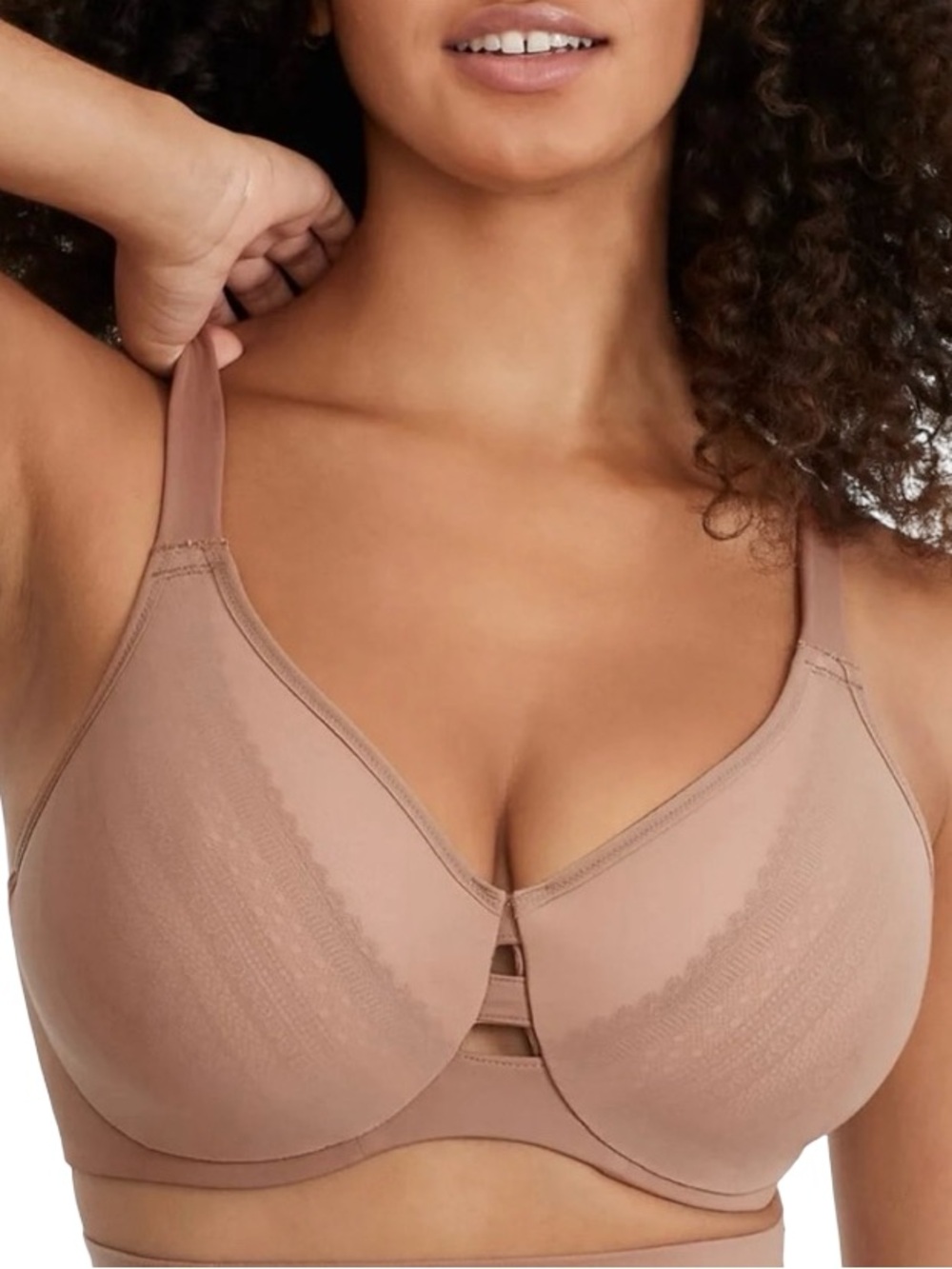 LIKE NEW SPANX Illusion Everyday Support Underwire MINIMIZER Bra in Nude (34DD)